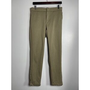 BONOBOS Off Duty Knit Pants Medium Reg Green Khaki Casual Comfort Work BPT10761N